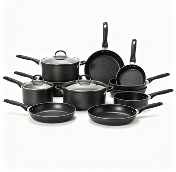 Juego de Cocina CAROTE 19 Piezas Antiadherente, Ollas y Sartenes con Asas Extraíbles, Compatible con Inducción, Horno y RV